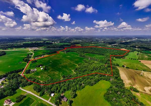 148 Acres of Land with Home for Sale in Sardinia, Ohio