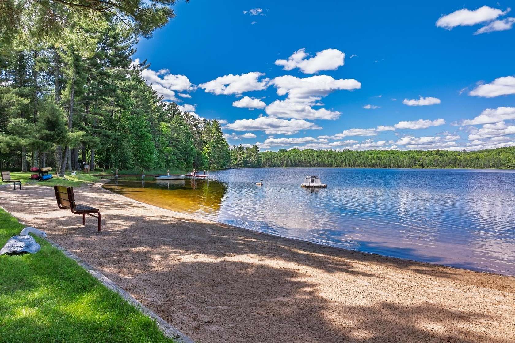 34.5 Acres of Recreational Land with Home for Sale in Arbor Vitae, Wisconsin