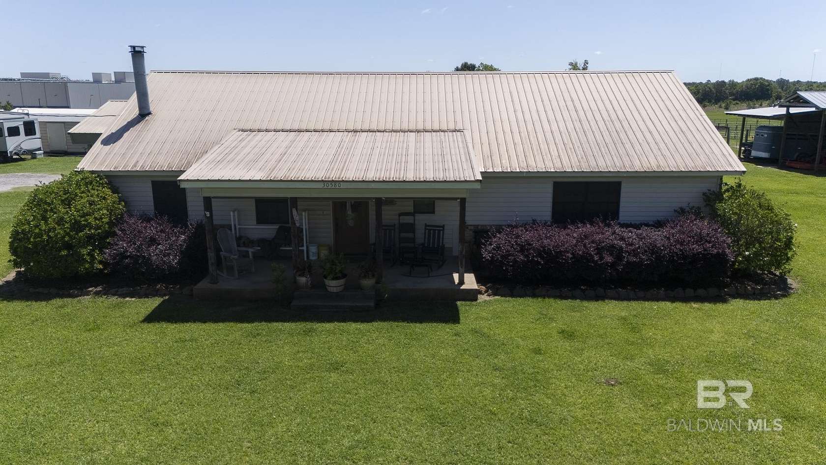 17.6 Acres of Land with Home for Sale in Loxley, Alabama