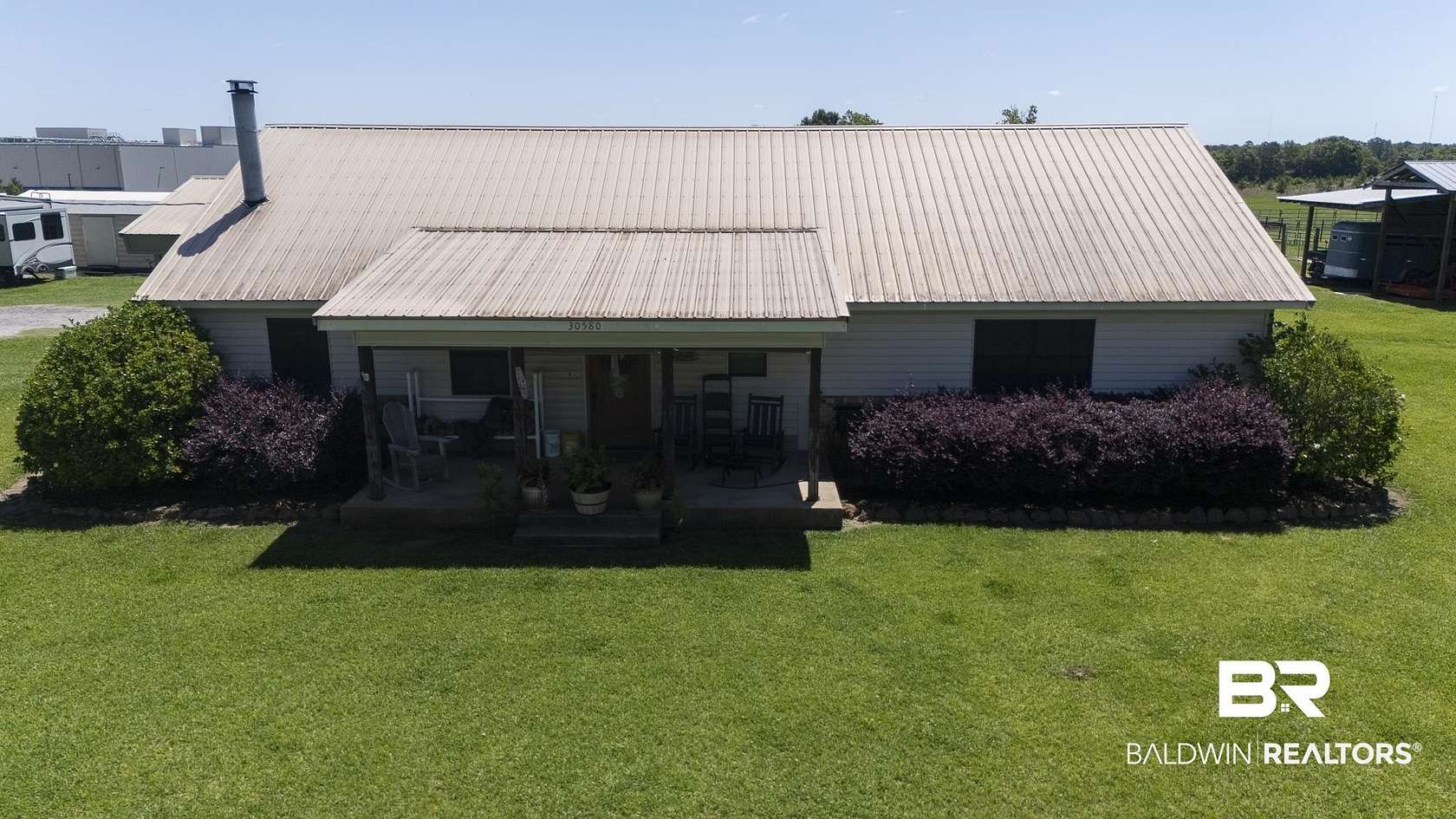 17.6 Acres of Land with Home for Sale in Loxley, Alabama