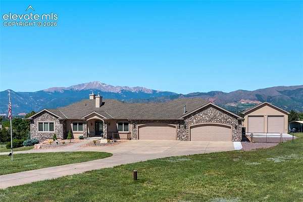 2.5 Acres of Land with Home for Sale in Colorado Springs, Colorado