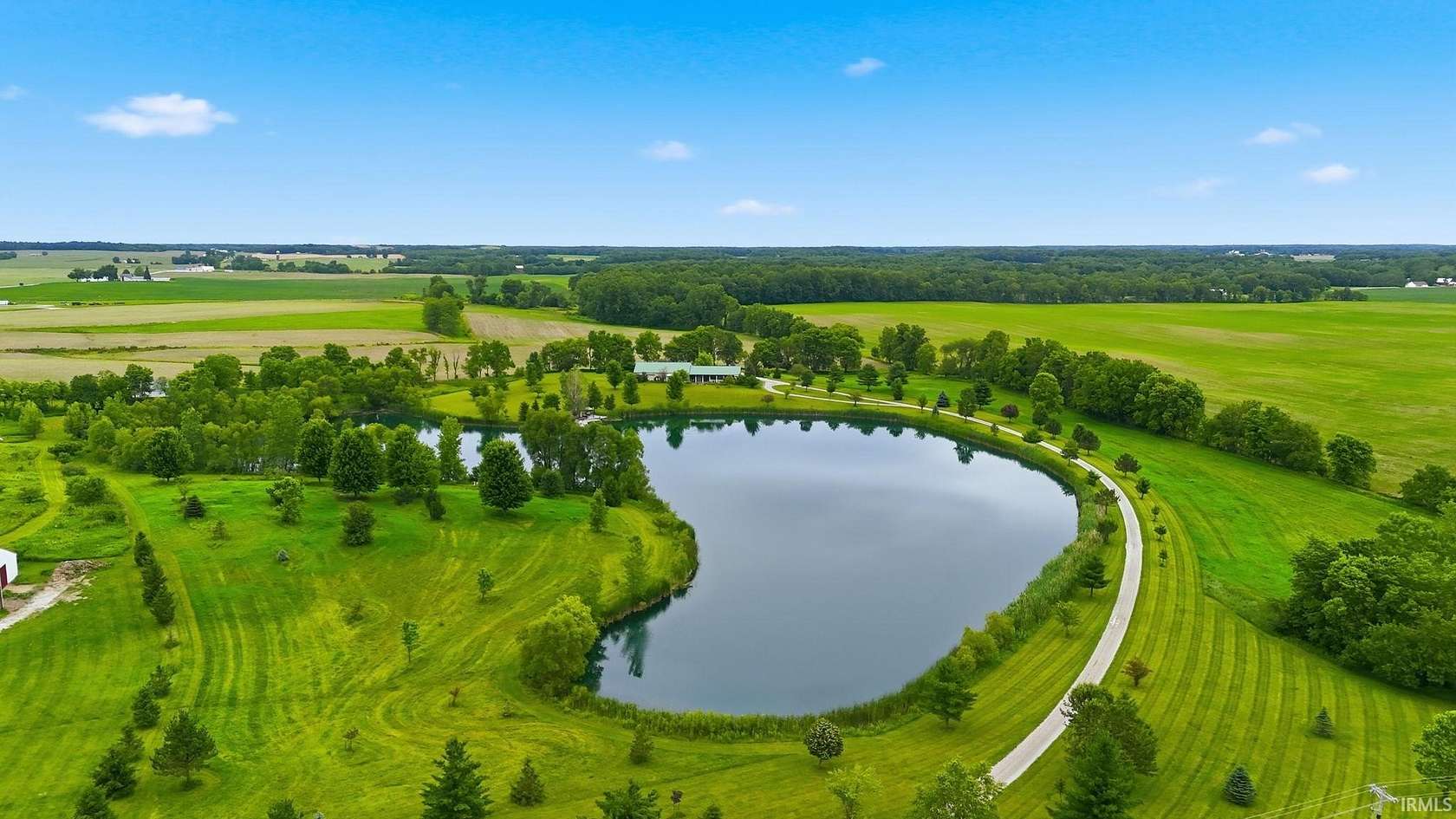 21.7 Acres of Land with Home for Sale in Silver Lake, Indiana