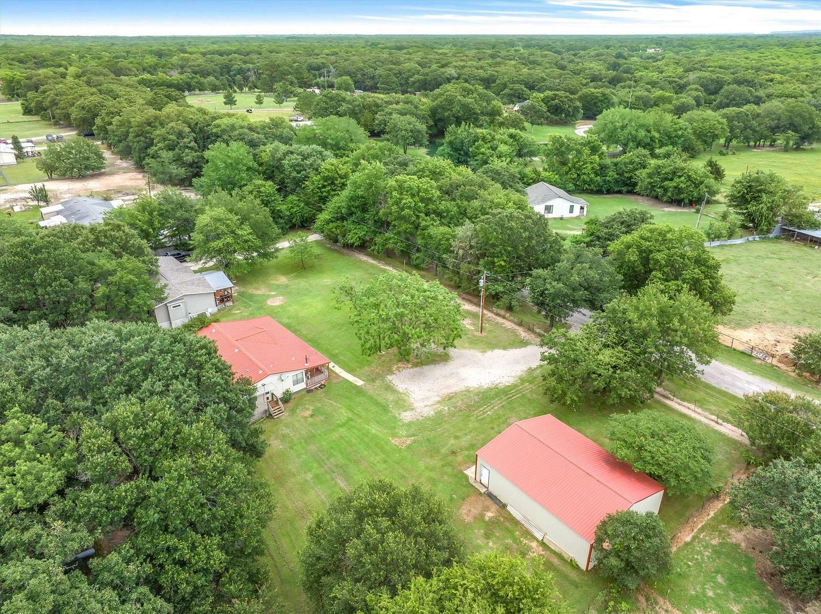 5 Acres of Land with Home for Sale in Quinlan, Texas