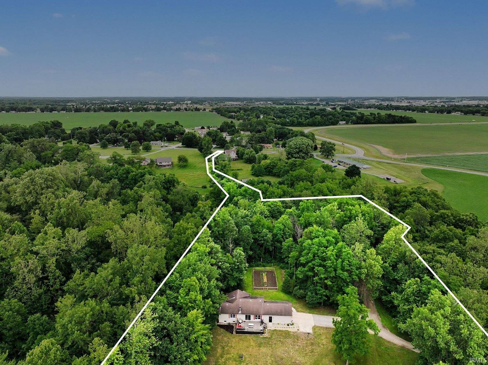 13 Acres of Recreational Land with Home for Auction in Goshen, Indiana