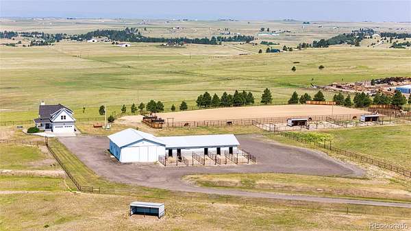 40 Acres of Agricultural Land with Home for Sale in Elbert, Colorado