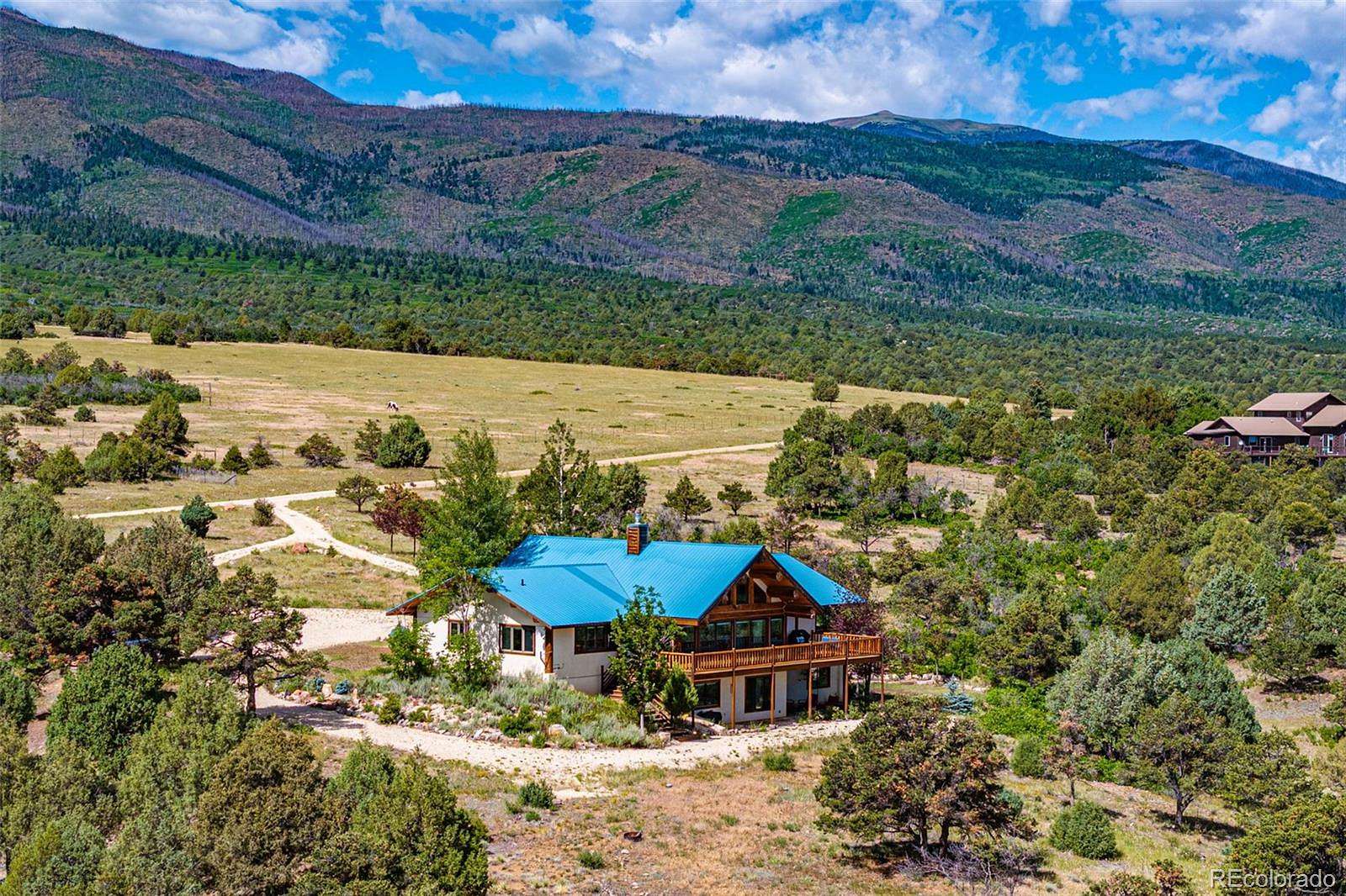 35.2 Acres of Recreational Land with Home for Sale in Cotopaxi, Colorado