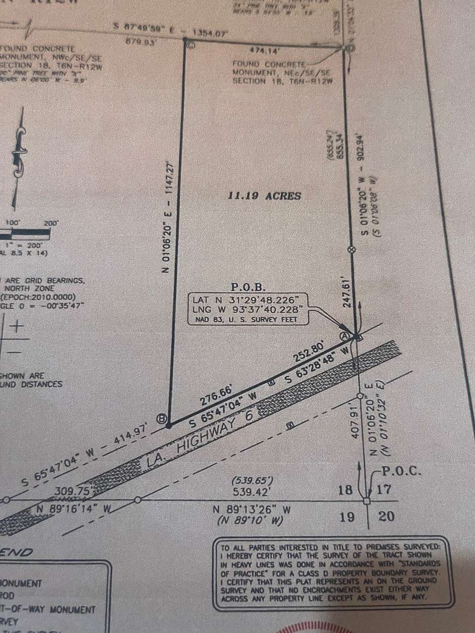 11.2 Acres of Commercial Land for Sale in Many, Louisiana