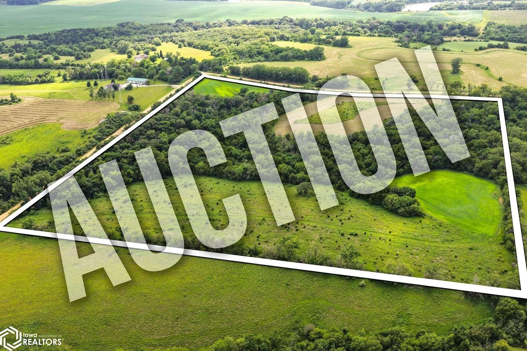 40 Acres of Recreational & Residential Land for Auction in Redfield, Iowa