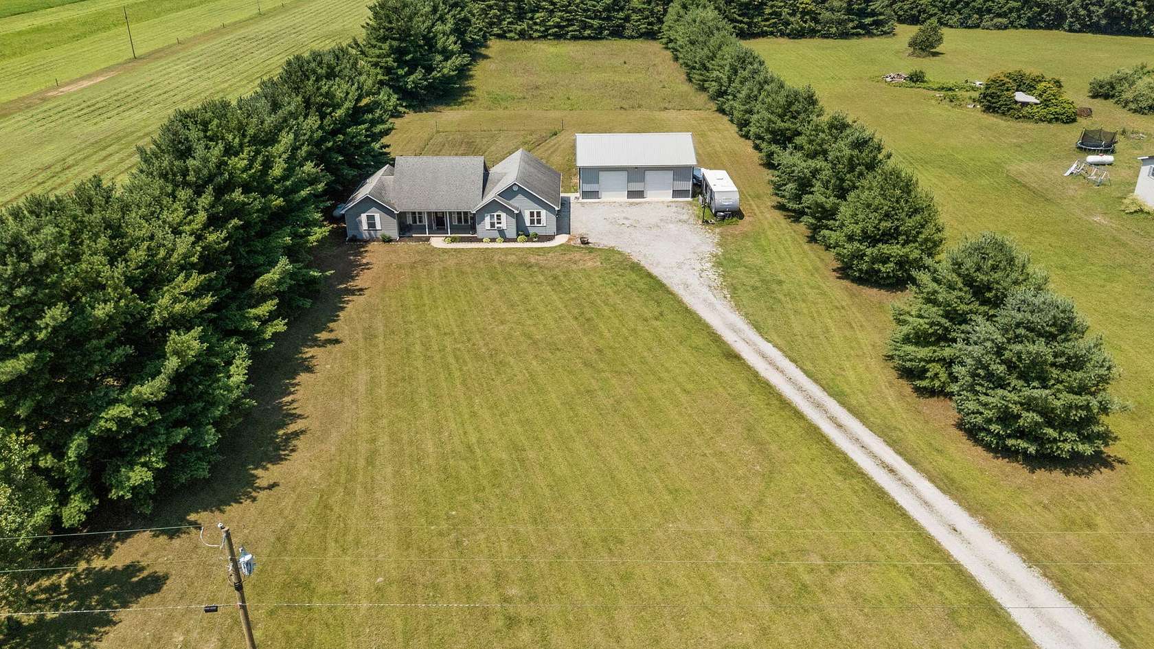2.4 Acres of Land with Home for Sale in Wheatfield, Indiana