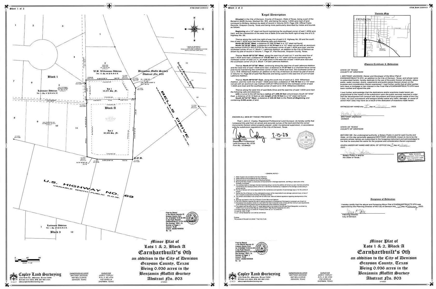 0.93 Acres of Mixed-Use Land for Sale in Denison, Texas