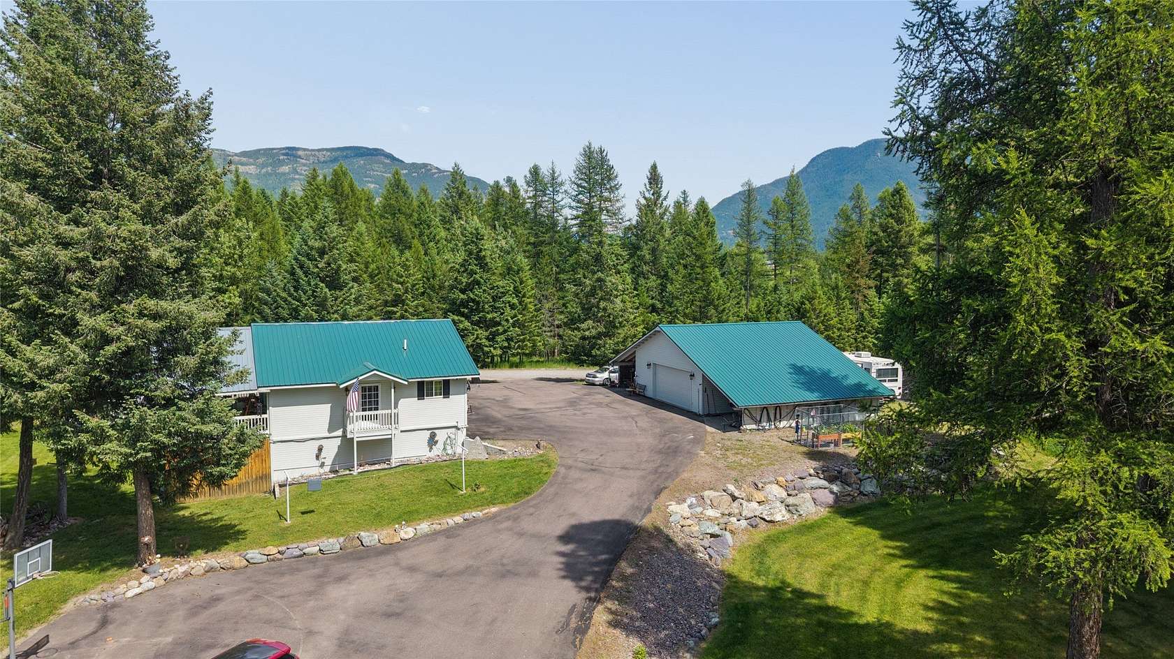 2.8 Acres of Land with Home for Sale in Columbia Falls, Montana