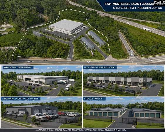 6.15 Acres of Commercial Land for Sale in Columbia, South Carolina