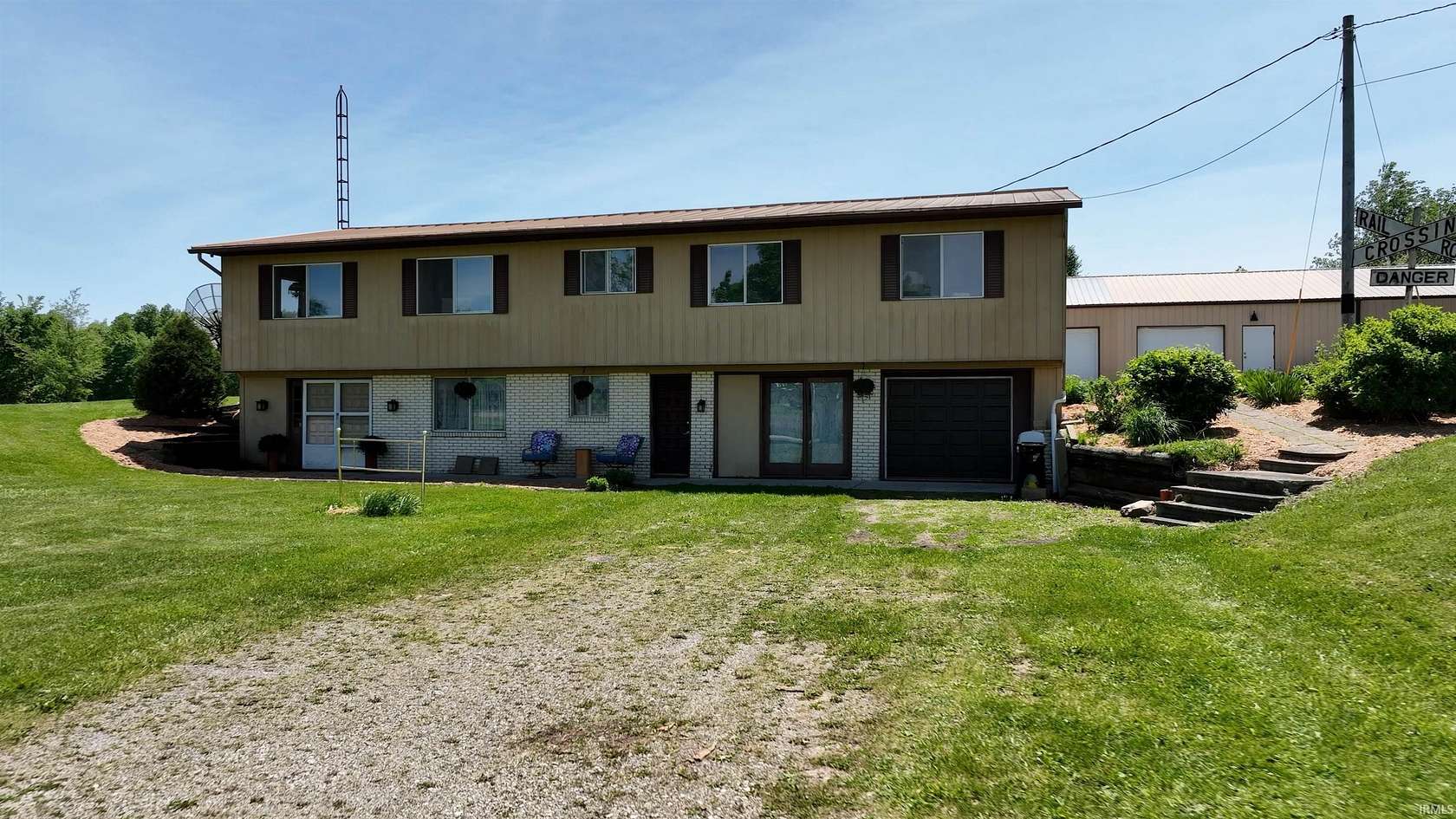 3.57 Acres of Land with Home for Sale in Laotto, Indiana