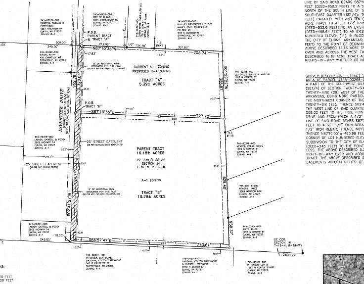 10.8 Acres of Land for Sale in Elkins, Arkansas