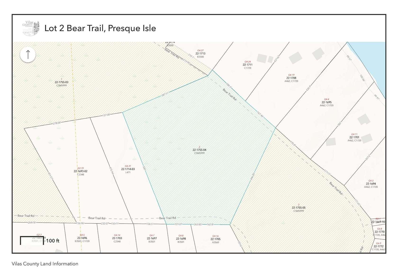 6 Acres of Residential Land for Sale in Presque Isle, Wisconsin