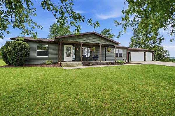 4 Acres of Land with Home for Sale in Monticello, Wisconsin
