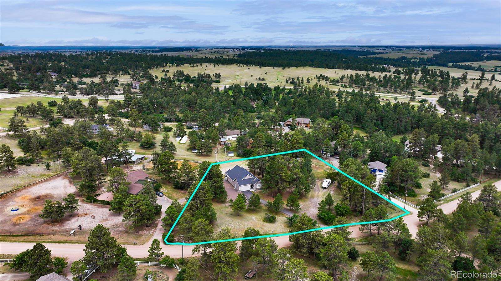 2 Acres of Land with Home for Sale in Franktown, Colorado