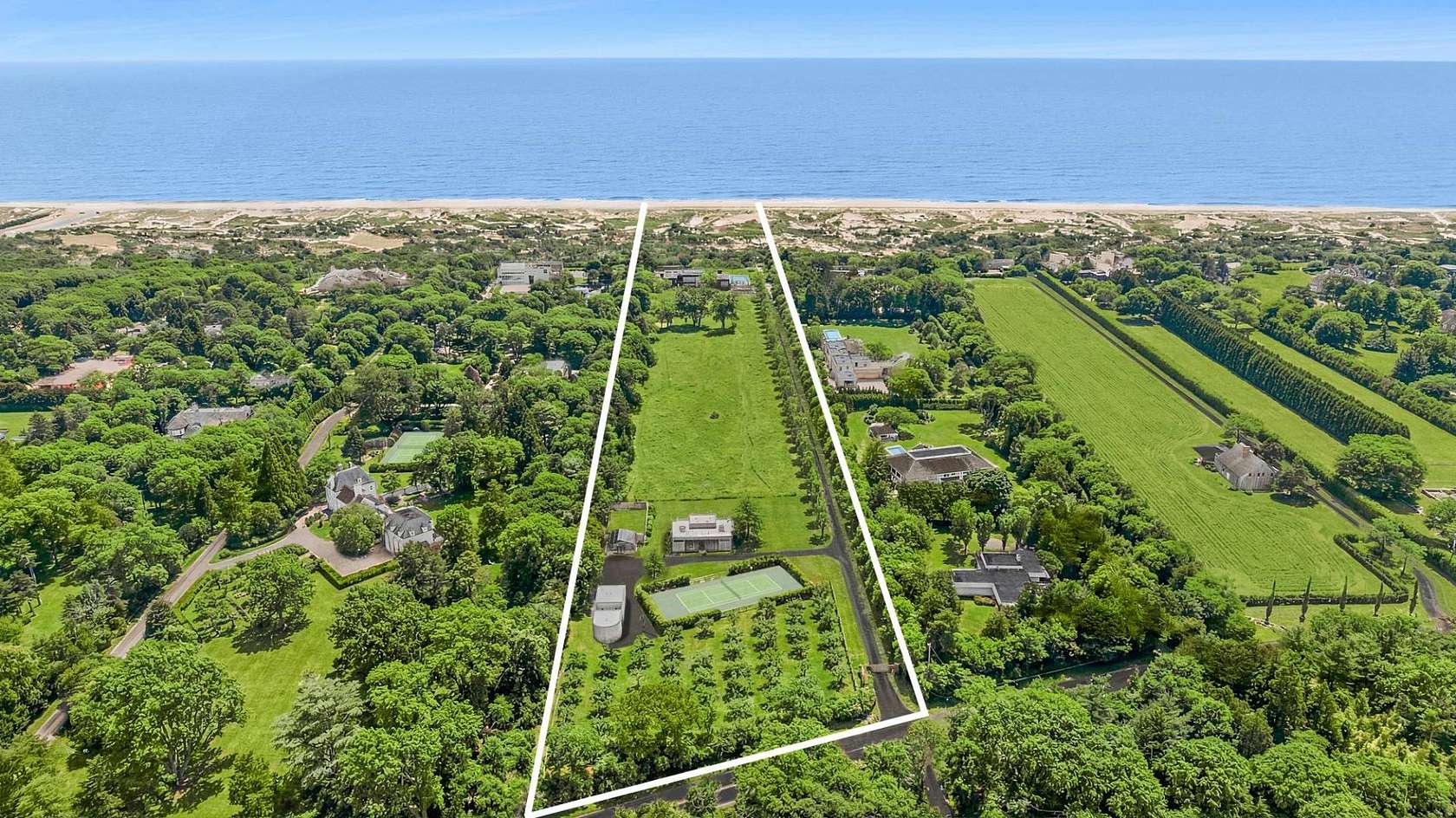 8.73 Acres of Land with Home for Lease in East Hampton, New York