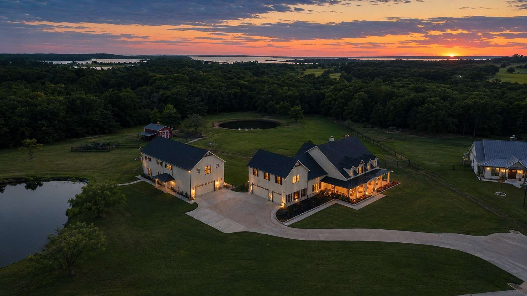 8 Acres of Land with Home for Sale in Pilot Point, Texas