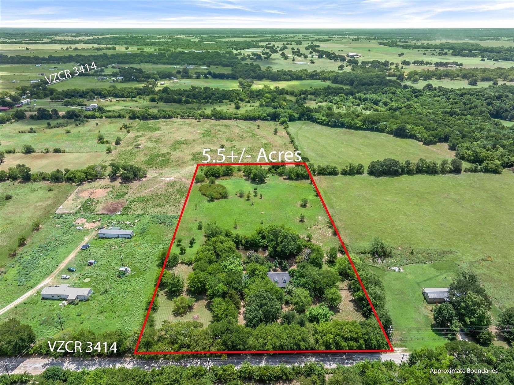 5.5 Acres of Land with Home for Sale in Wills Point, Texas