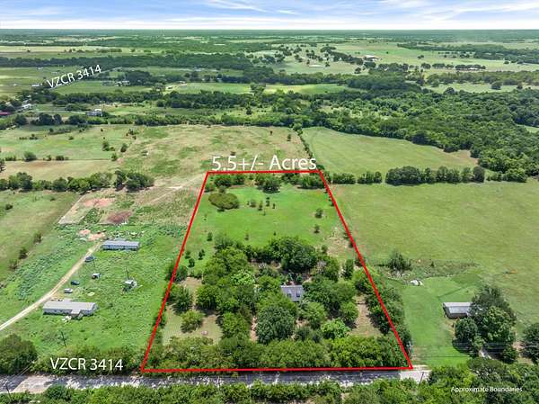 5.5 Acres of Land with Home for Sale in Wills Point, Texas