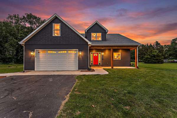 1.79 Acres of Land with Home for Sale in Wheatfield, Indiana