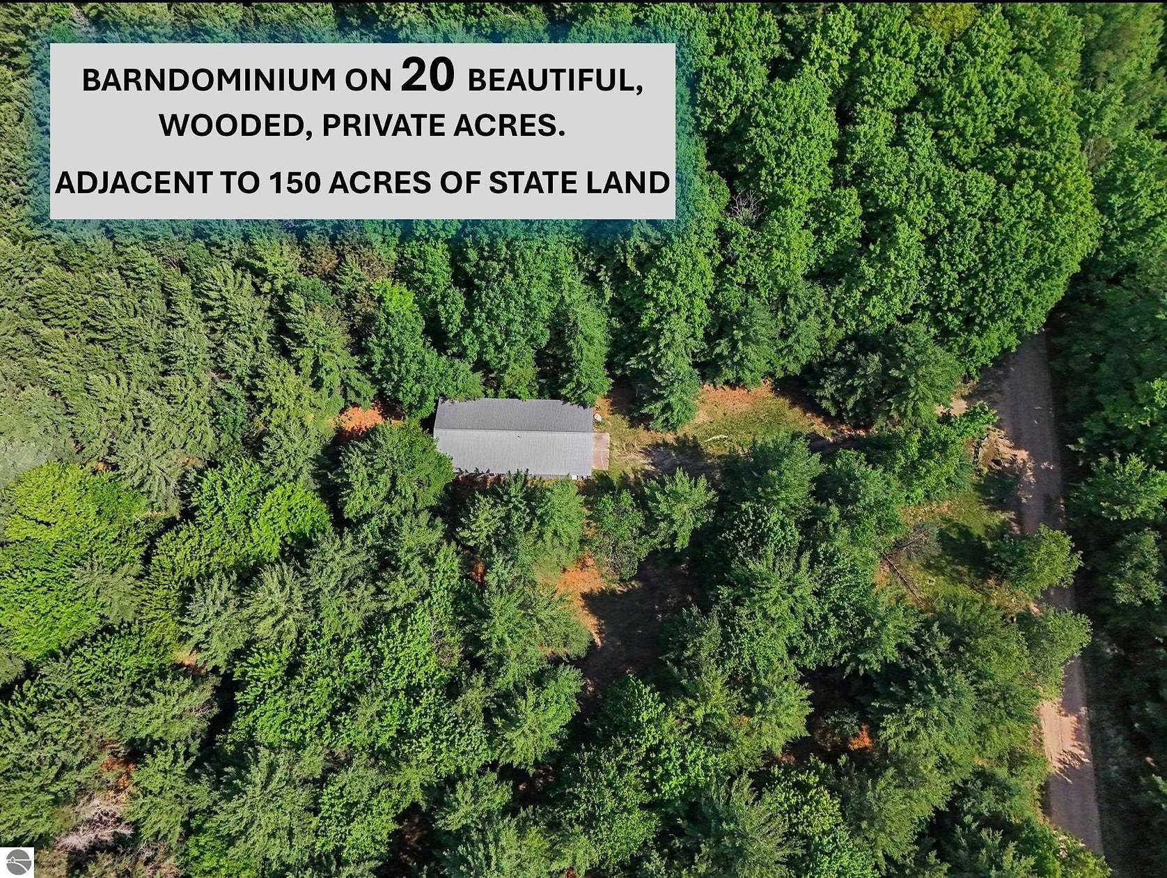 20 Acres of Recreational Land with Home for Sale in Fife Lake, Michigan