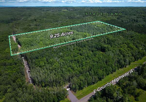 9.25 Acres of Residential Land for Sale in Solon Springs, Wisconsin