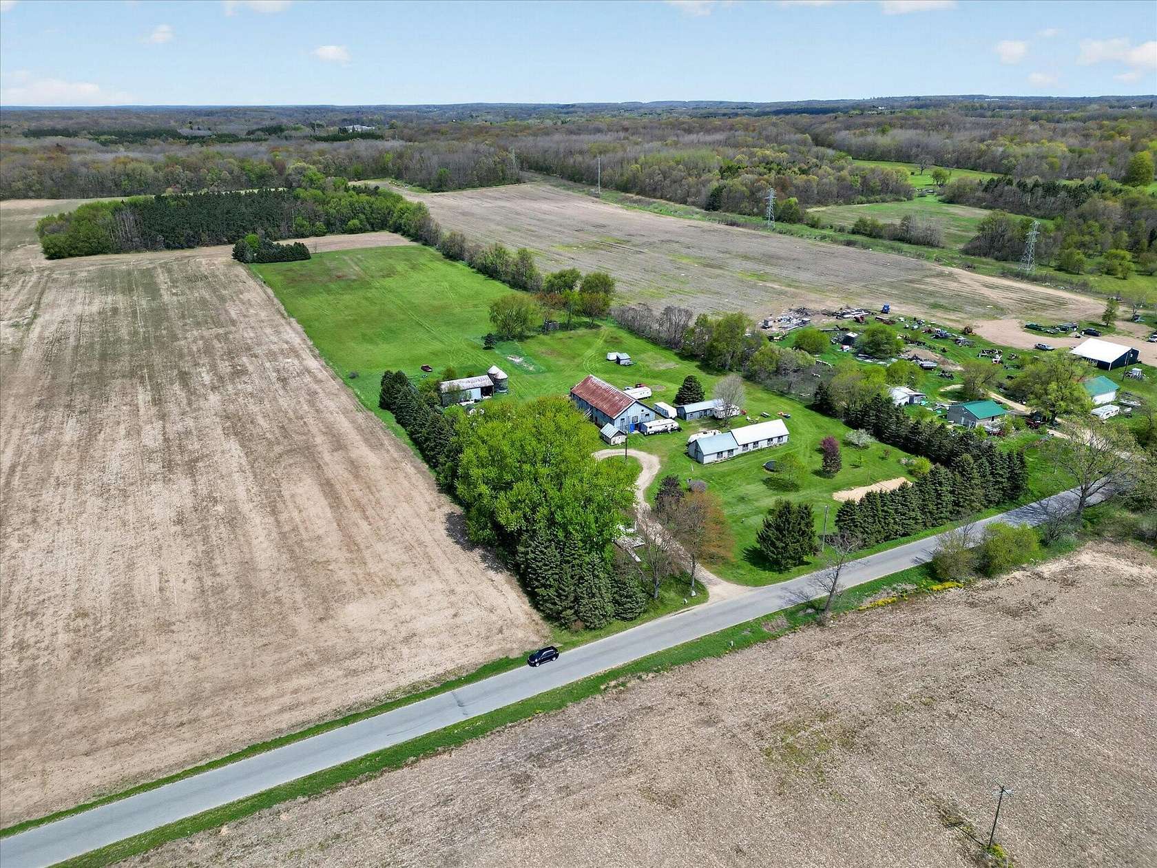 10 Acres of Land with Home for Sale in Cedar Springs, Michigan