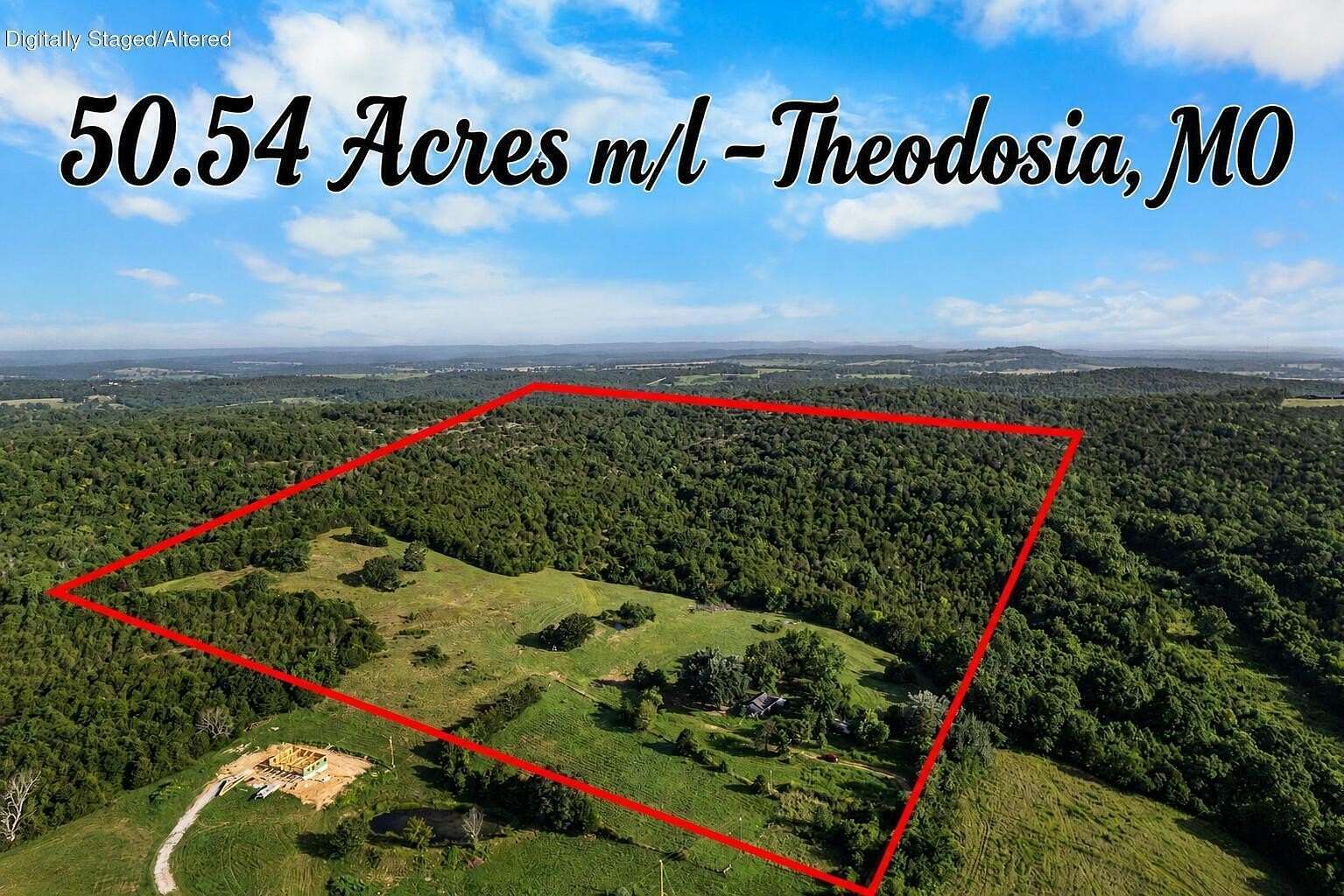 50.5 Acres of Recreational & Residential Land for Sale in Theodosia, Missouri