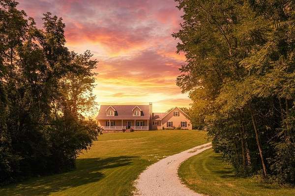 41.4 Acres of Recreational Land with Home for Sale in Harrodsburg, Kentucky