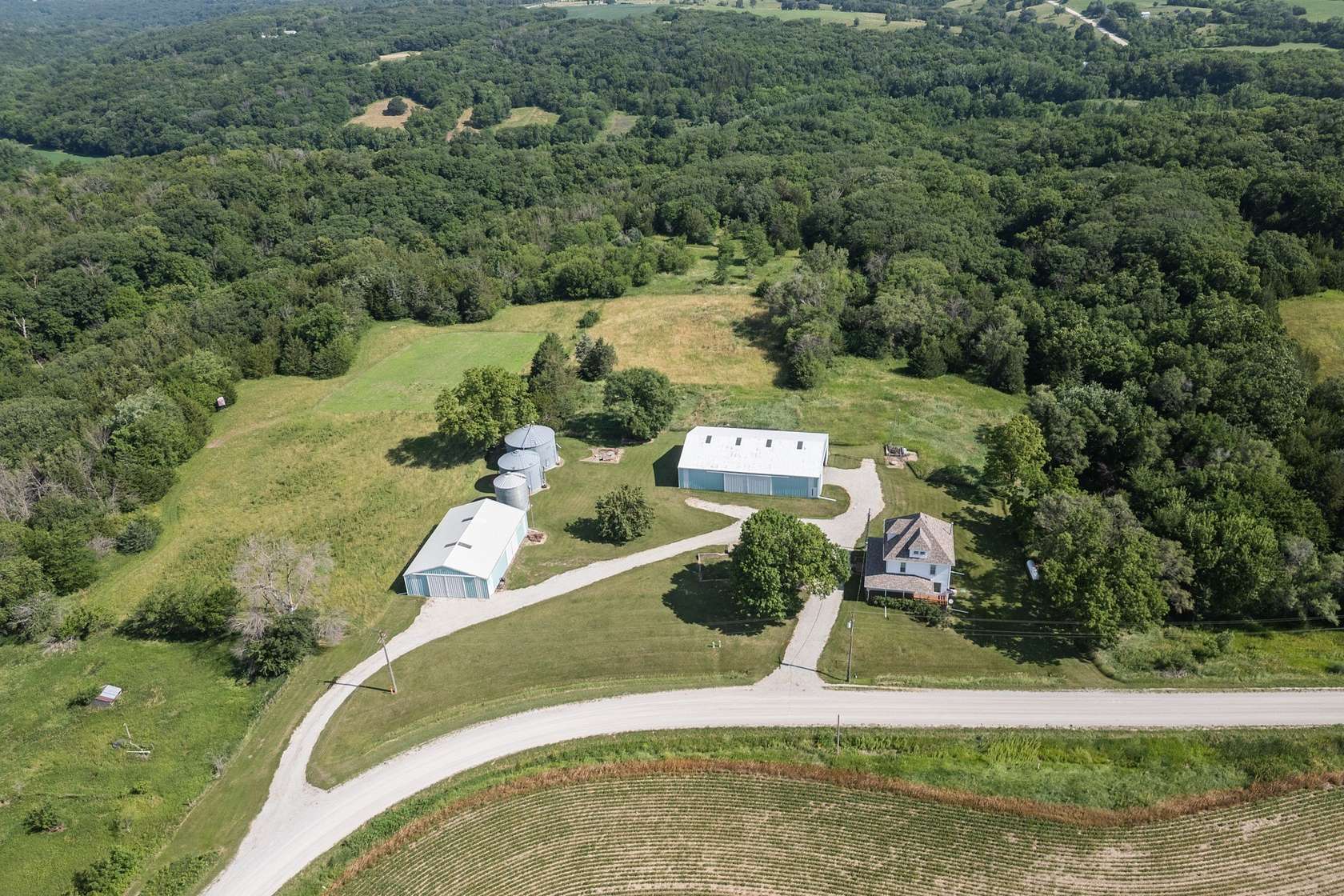 10 Acres of Land with Home for Sale in Redfield, Iowa