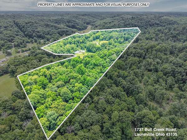 98.4 Acres of Recreational Land with Home for Sale in Laurelville, Ohio