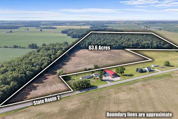 63.6 Acres of Recreational Land for Sale in Hicksville, Ohio