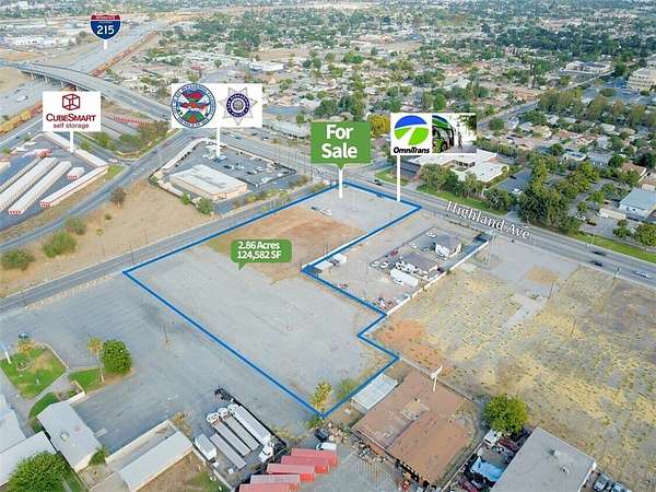 2.86 Acres of Commercial Land for Sale in San Bernardino, California