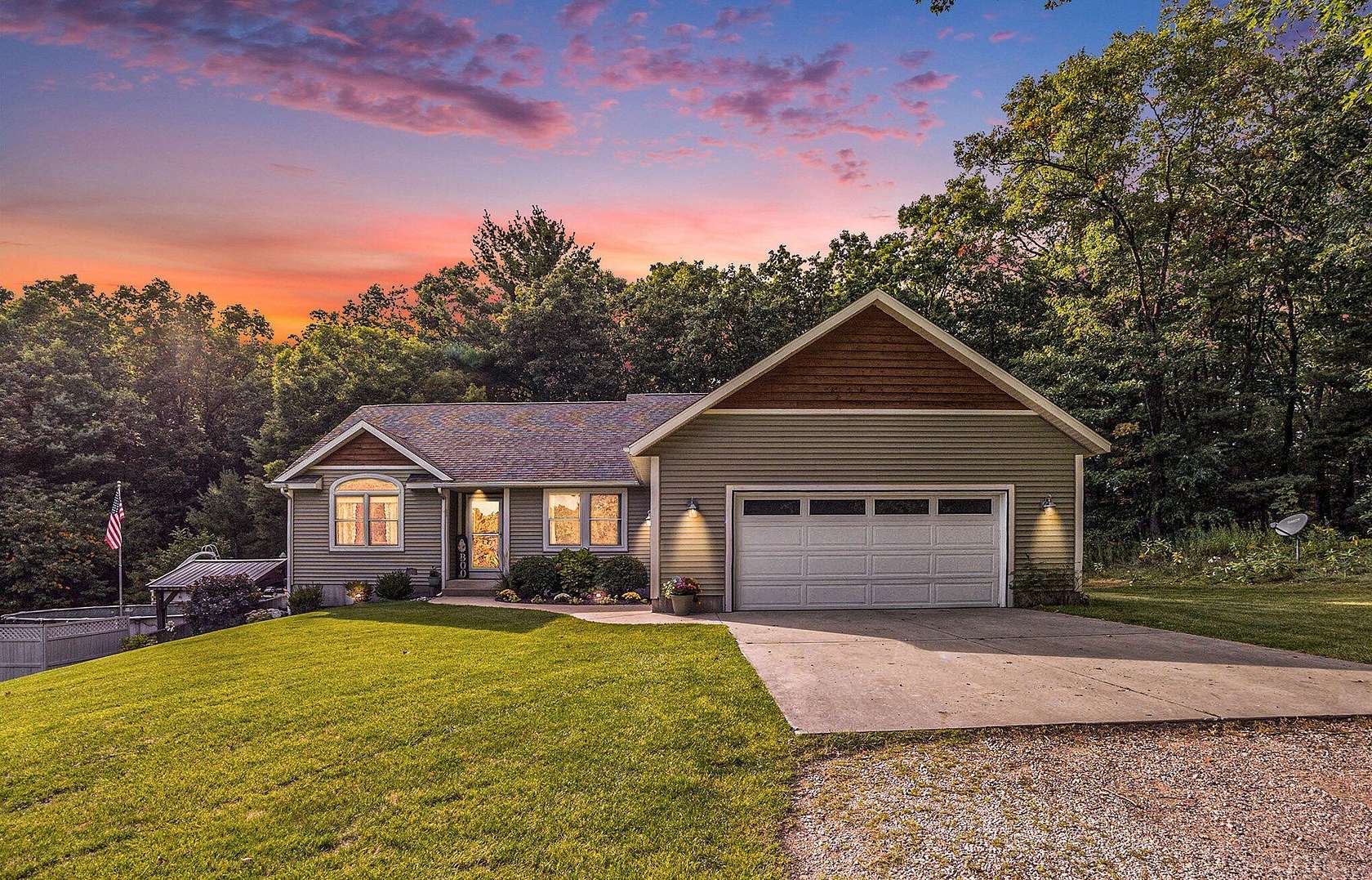 5 Acres of Land with Home for Sale in Twin Lake, Michigan