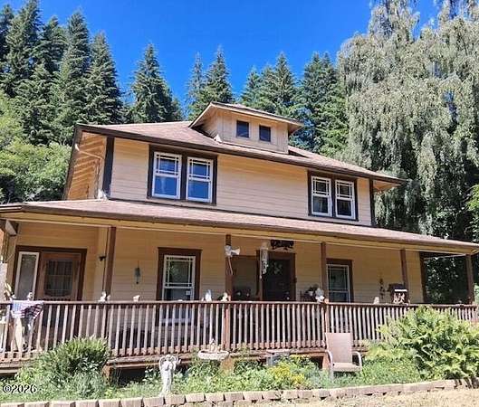 3.45 Acres of Land with Home for Sale in Tidewater, Oregon