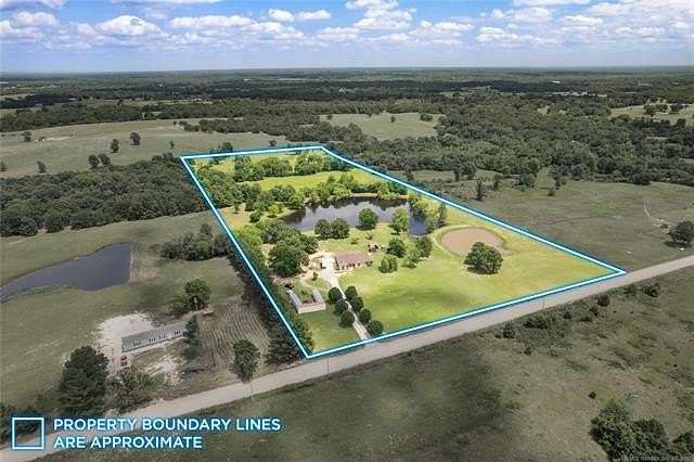 17.2 Acres of Land with Home for Sale in Tushka, Oklahoma