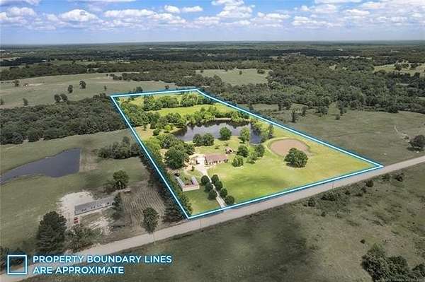 17.2 Acres of Land with Home for Sale in Tushka, Oklahoma