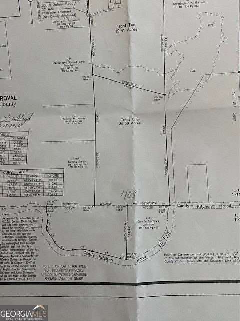 39.4 Acres of Land for Sale in Temple, Georgia