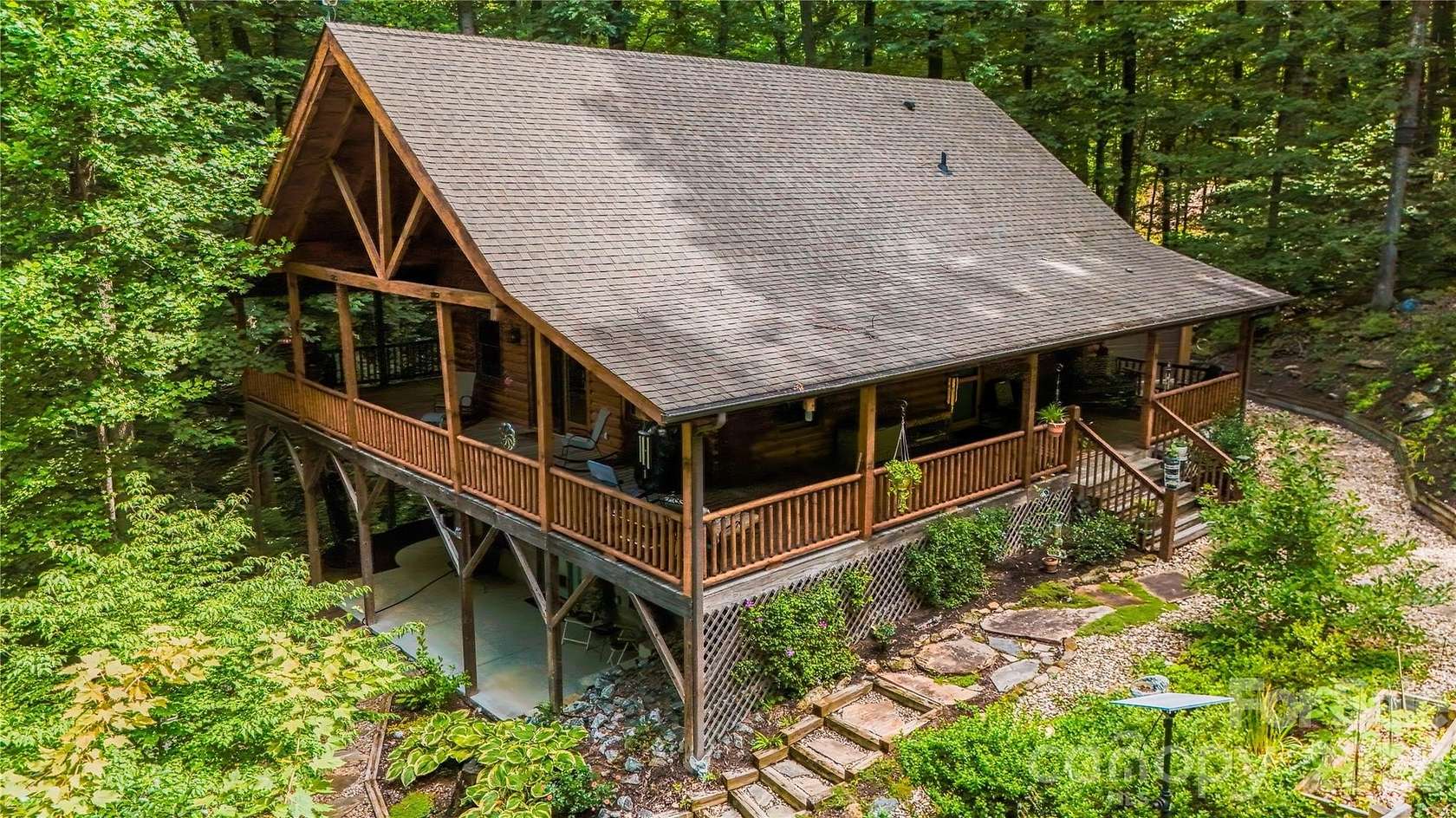 5.9 Acres of Land with Home for Sale in Lake Lure, North Carolina