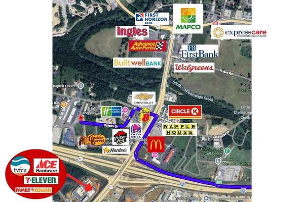 1.14 Acres of Mixed-Use Land for Sale in Ringgold, Georgia