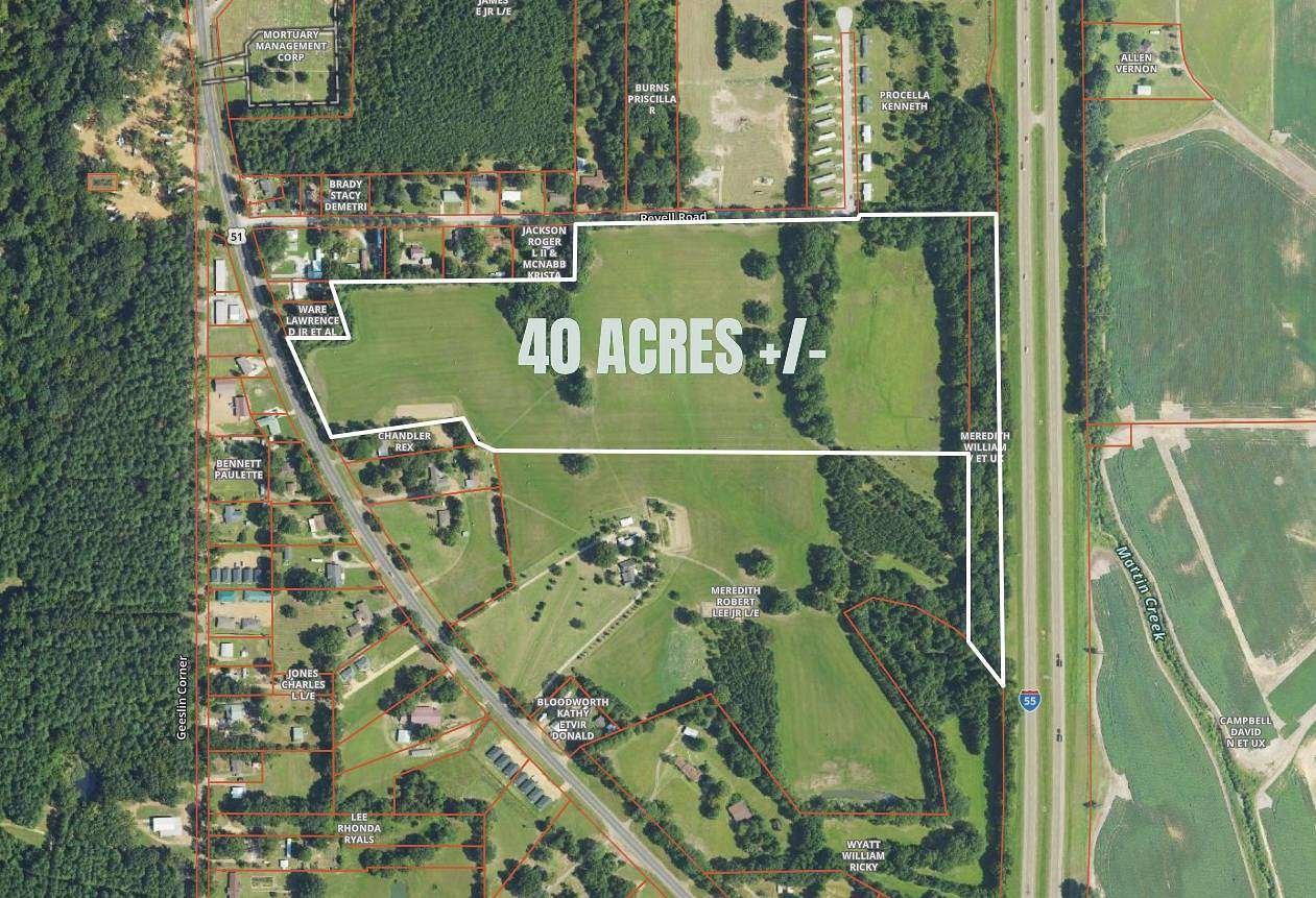 40 Acres of Mixed-Use Land for Sale in Grenada, Mississippi