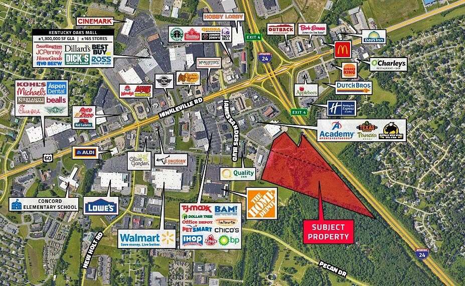 35.3 Acres of Mixed-Use Land for Sale in Paducah, Kentucky