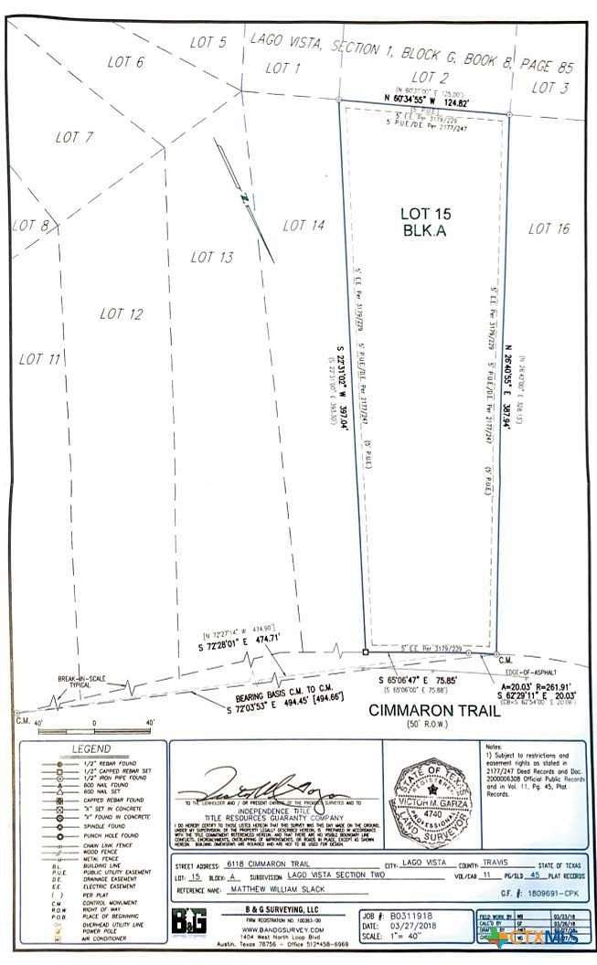 1 Acre of Residential Land for Sale in Lago Vista, Texas