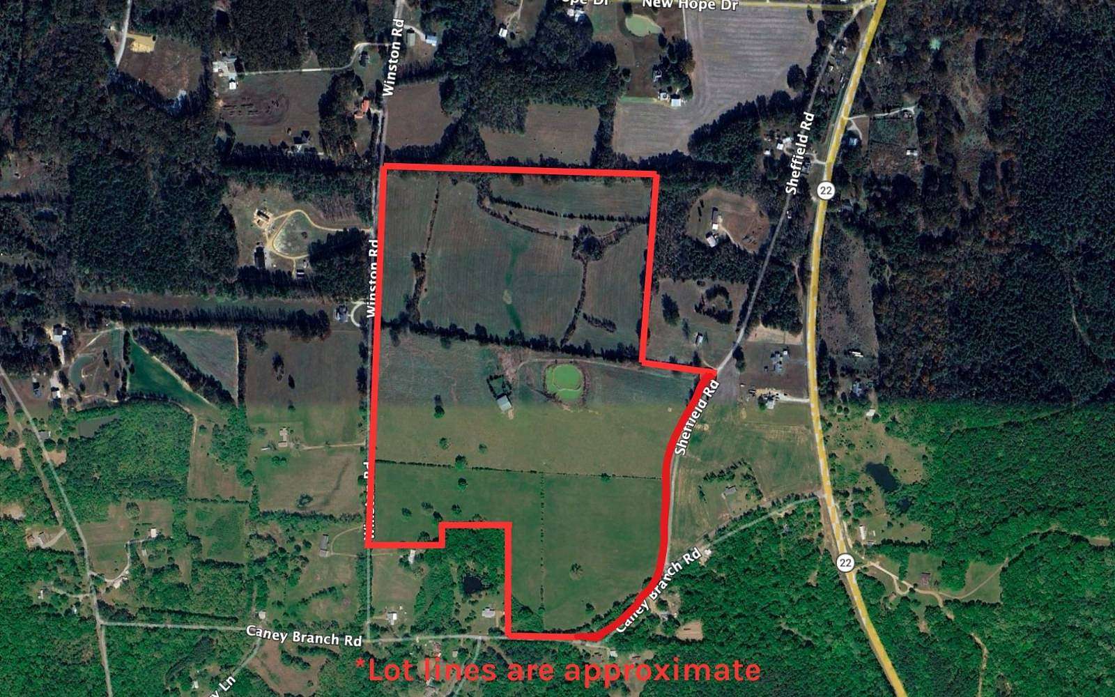 96 Acres of Land for Sale in Adamsville, Tennessee