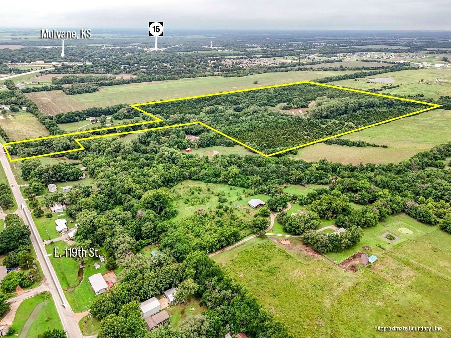 62 Acres of Recreational & Residential Land for Sale in Mulvane, Kansas