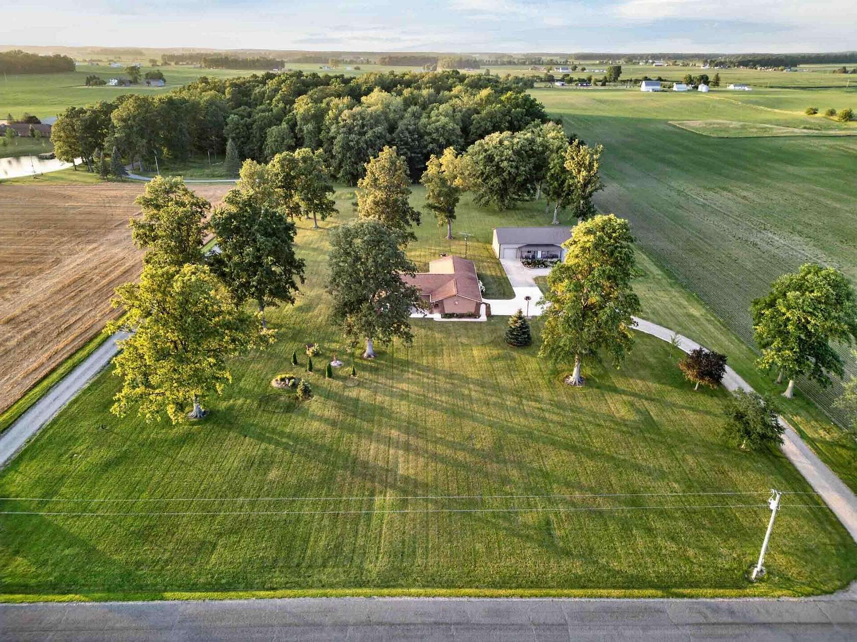 4 Acres of Land with Home for Sale in Jackson Center, Ohio