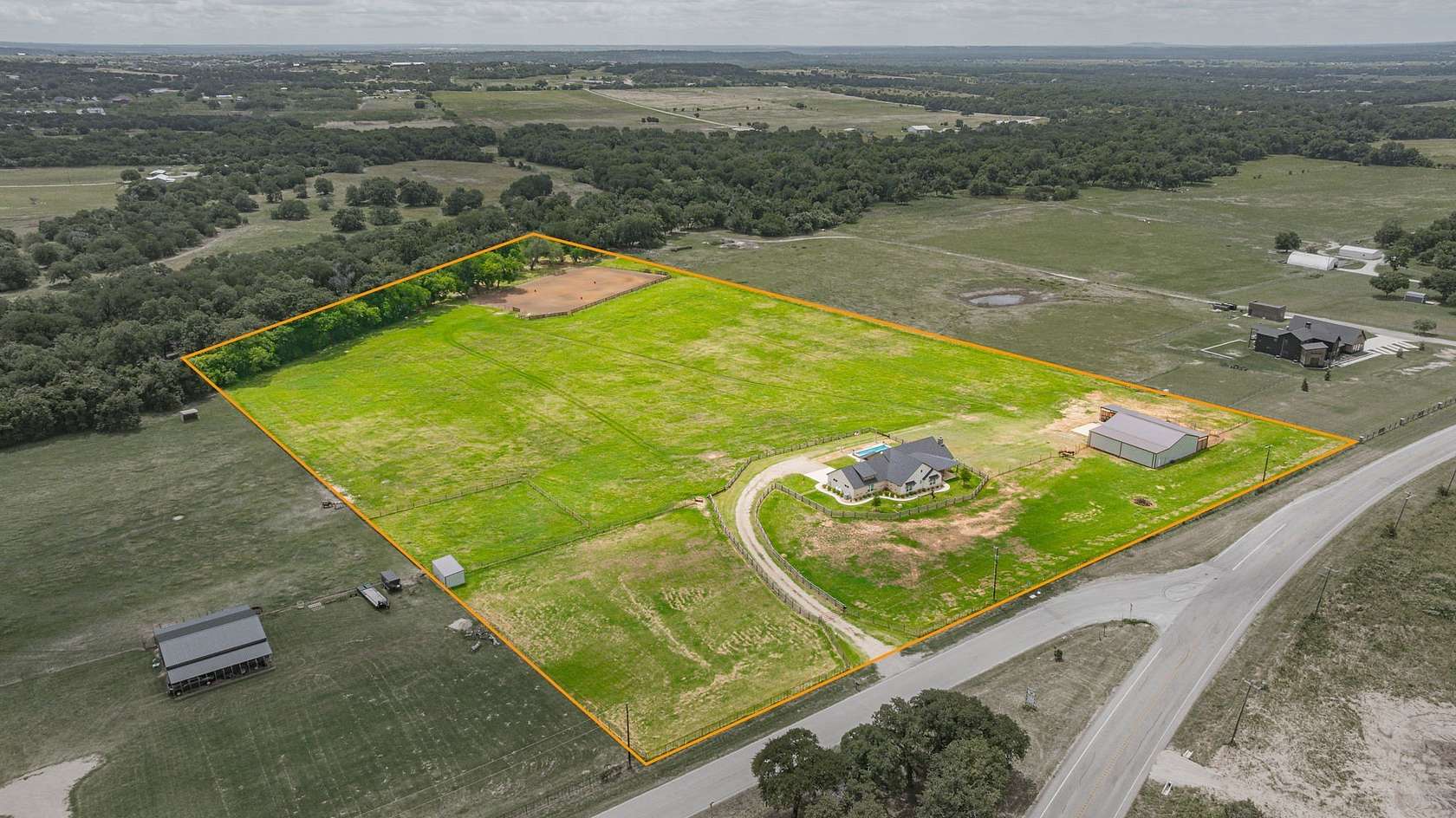 15.4 Acres of Land with Home for Sale in Weatherford, Texas