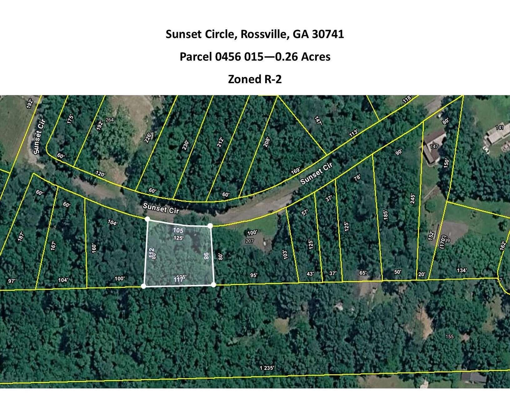 0.26 Acres of Residential Land for Sale in Rossville, Georgia